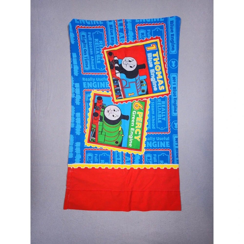 Vintage Thomas and Friends Pillowcase Thomas Percy James Gordon Blue Red Train